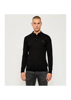 All Saints Wełniane polo MODE | Slim Fit ze sklepu Gomez Fashion Store w kategorii T-shirty męskie - zdjęcie 186059016
