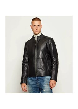 HUGO Skórzana kurtka Lokis-3 | Slim Fit ze sklepu Gomez Fashion Store w kategorii Kurtki męskie - zdjęcie 186059175
