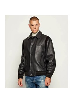HUGO Skórzana kurtka Lewick | Relaxed fit ze sklepu Gomez Fashion Store w kategorii Kurtki męskie - zdjęcie 186059218