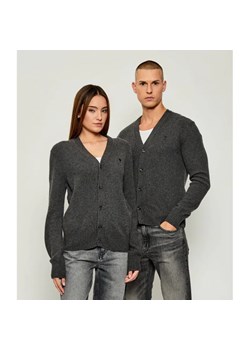 AMI Paris Kaszmirowy kardigan | Regular Fit | z dodatkiem wełny ze sklepu Gomez Fashion Store w kategorii Swetry damskie - zdjęcie 186059456
