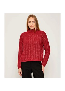 HUGO Półgolf Safineyny | Loose fit | z dodatkiem wełny ze sklepu Gomez Fashion Store w kategorii Swetry damskie - zdjęcie 186059476