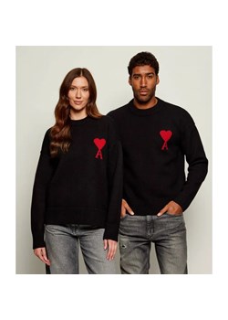 AMI Paris Wełniany sweter | Relaxed fit ze sklepu Gomez Fashion Store w kategorii Swetry damskie - zdjęcie 186059499