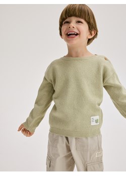 Reserved - Bawełniany sweter - jasnozielony ze sklepu Reserved w kategorii Swetry chłopięce - zdjęcie 186068405