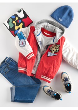 Reserved - Kurtka bomber oversize - czerwony - id: 942CI-33X - marki Reserved - 186070948 Reserved - Kurtka bomber oversize - czerwony ze sklepu Reserved w kategorii Kurtki chłopięce - zdjęcie 186070948