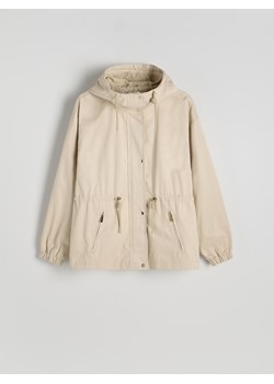 Reserved - Lekka kurtka z kapturem - beżowy ze sklepu Reserved w kategorii Kurtki damskie - zdjęcie 186071427