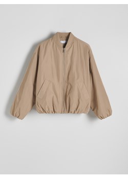 Reserved - Kurtka bomberka oversize - beżowy ze sklepu Reserved w kategorii Kurtki damskie - zdjęcie 186071429