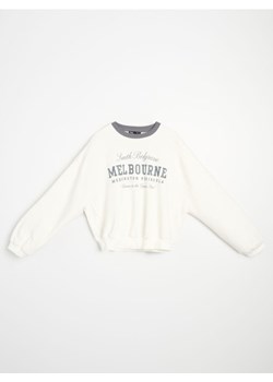 Sinsay - Bluza z nadrukiem - kremowy ze sklepu Sinsay w kategorii Bluzy damskie - zdjęcie 186081698