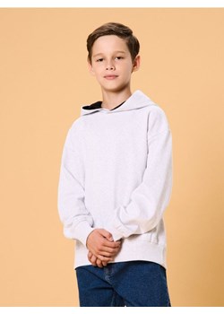 Sinsay - Bluza hoodie ze ściągaczami - szary ze sklepu Sinsay w kategorii Bluzy chłopięce - zdjęcie 186081715