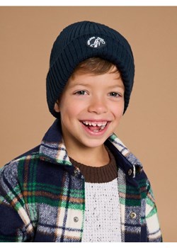 Sinsay - Prążkowana czapka beanie - granatowy ze sklepu Sinsay w kategorii Czapki dziecięce - zdjęcie 186081958
