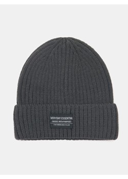 Sinsay - Prążkowana czapka beanie - szary ze sklepu Sinsay w kategorii Czapki zimowe męskie - zdjęcie 186082309