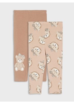 Sinsay - Dzianinowe legginsy z ociepleniem 2 pack - kremowy - id: 446GK-02X - marki Sinsay - 186082798 Sinsay - Dzianinowe legginsy z ociepleniem 2 pack - kremowy ze sklepu Sinsay w kategorii Odzież dla niemowląt - zdjęcie 186082798