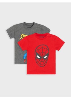 Sinsay - Koszulki z nadrukiem 2 pack Spider-Man - czerwony - id: 507EJ-33X - marki Sinsay - 186082979 Sinsay - Koszulki z nadrukiem 2 pack Spider-Man - czerwony ze sklepu Sinsay w kategorii T-shirty chłopięce - zdjęcie 186082979