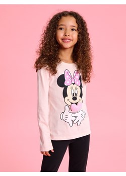 Sinsay - Koszulka z długimi rękawami Minnie Mouse - różowy ze sklepu Sinsay w kategorii Bluzki dziewczęce - zdjęcie 186083079