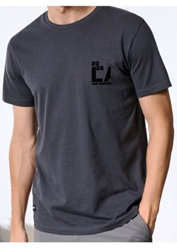 Sinsay - Koszulka z nadrukiem - niebieski ze sklepu Sinsay w kategorii T-shirty męskie - zdjęcie 186083107