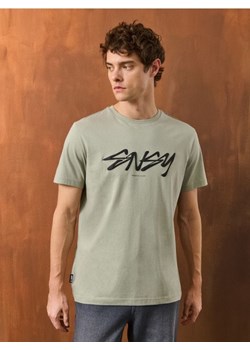 Sinsay - Koszulka z krótkim rękawem - zielony ze sklepu Sinsay w kategorii T-shirty męskie - zdjęcie 186083256