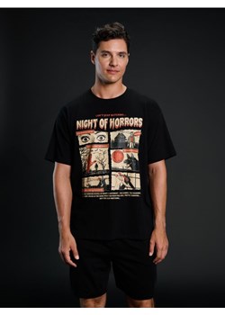 Sinsay - Piżama oversize z nadrukiem halloweenowym - wielobarwny ze sklepu Sinsay w kategorii Piżamy męskie - zdjęcie 186083299