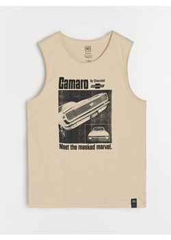 Sinsay - Tank top GM PB - beżowy ze sklepu Sinsay w kategorii T-shirty męskie - zdjęcie 186083388