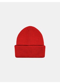 Sinsay - Prążkowana czapka beanie - czerwony ze sklepu Sinsay w kategorii Czapki zimowe damskie - zdjęcie 186083527