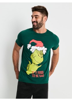 Sinsay - Koszulka z krótkim rękawem Grinch - zielony ze sklepu Sinsay w kategorii T-shirty męskie - zdjęcie 186083696
