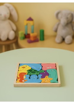 Sinsay - Drewniane puzzle w kształtach zwierząt morskich - wielobarwny - id: 825HH-MLC - marki Sinsay - 186083716 Sinsay - Drewniane puzzle w kształtach zwierząt morskich - wielobarwny ze sklepu Sinsay w kategorii Zabawki - zdjęcie 186083716