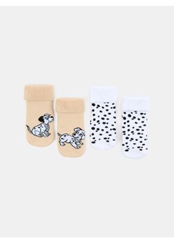 Sinsay - Skarpetki niemowlęce 2 pack 101 Dalmatians - kremowy - id: 885GC-02X - marki Sinsay - 186083948 Sinsay - Skarpetki niemowlęce 2 pack 101 Dalmatians - kremowy ze sklepu Sinsay w kategorii Skarpetki dziecięce - zdjęcie 186083948