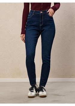 Sinsay - Spodnie jeansowe skinny - niebieski ze sklepu Sinsay w kategorii Jeansy damskie - zdjęcie 186083975