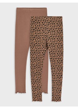 Sinsay - Prążkowane legginsy 2 pack - wielobarwny ze sklepu Sinsay w kategorii Spodnie dziewczęce - zdjęcie 186084037
