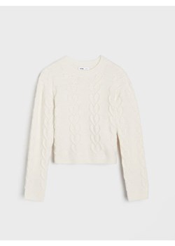 Sinsay - Strukturalny sweter - kremowy ze sklepu Sinsay w kategorii Swetry dziewczęce - zdjęcie 186084136