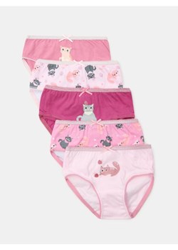 Sinsay - Bawełniane majtki figi 5 pack - wielobarwny ze sklepu Sinsay w kategorii Majtki dziecięce - zdjęcie 186084227