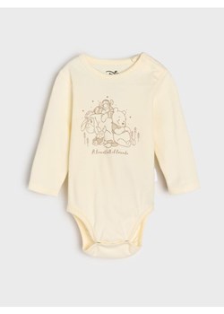 Sinsay - Bawełniane body Winnie the Pooh - kremowy ze sklepu Sinsay w kategorii Odzież dla niemowląt - zdjęcie 186084277