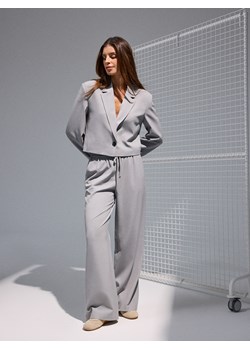 Mohito - Szare spodnie wide leg - szary ze sklepu Mohito w kategorii Spodnie damskie - zdjęcie 186084576