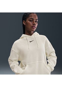 Damska bluza z kapturem o kroju oversize Nike Phoenix Fleece - Biel ze sklepu Nike poland w kategorii Bluzy damskie - zdjęcie 186085158