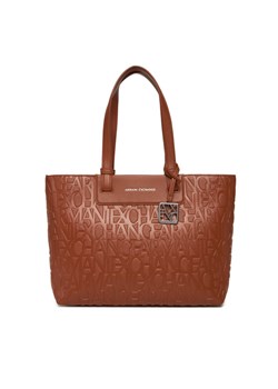 Torebka Armani Exchange XW001481 AF15774 U6048 Brązowy ze sklepu eobuwie.pl w kategorii Torby Shopper bag - zdjęcie 186086228