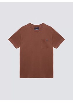 Koszulka męska z kieszonką brązowa Carbon 804 ze sklepu Big Star w kategorii T-shirty męskie - zdjęcie 186087818