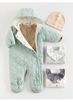 Reserved - Ocieplany kombinezon z kapturem - zielony - id: 1394W-77X - marki Reserved - 186088139 Reserved - Ocieplany kombinezon z kapturem - zielony ze sklepu Reserved w kategorii Odzież dla niemowląt - zdjęcie 186088139