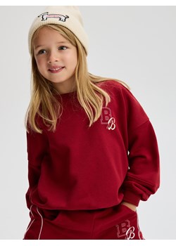 Reserved - Bluza z drobnym nadrukiem - bordowy ze sklepu Reserved w kategorii Bluzy dziewczęce - zdjęcie 186088279
