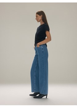 Reserved - Jeansy wide leg - niebieski ze sklepu Reserved w kategorii Jeansy damskie - zdjęcie 186089438