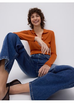 Reserved - Jeansy wide leg - granatowy ze sklepu Reserved w kategorii Jeansy damskie - zdjęcie 186089816