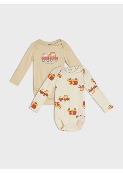 Sinsay - Body 2 pack - kremowy ze sklepu Sinsay w kategorii Odzież dla niemowląt - zdjęcie 186090747