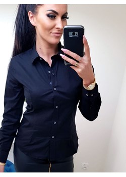 elegancka koszula kelnerska lavino kolor czarny ze sklepu STYLOWO w kategorii Koszule damskie - zdjęcie 186090998