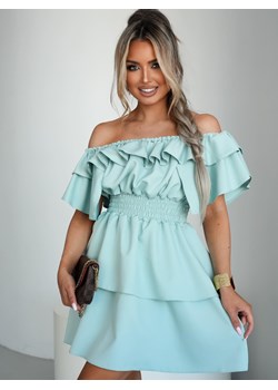 sukienka hiszpanka valentina by mielczarkowski polski produkt -  szałwia ze sklepu STYLOWO w kategorii Sukienki - zdjęcie 186091079