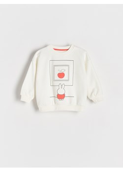 Reserved - Bawełniana bluza Miffy - złamana biel ze sklepu Reserved w kategorii Bluzy chłopięce - zdjęcie 186092697