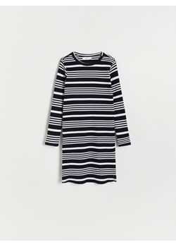 Reserved - Sukienka w paski - czarny ze sklepu Reserved w kategorii Sukienki dziewczęce - zdjęcie 186093028