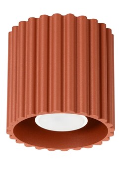 Czerwona lampa sufitowa w nowoczesnym stylu F9-T92 ze sklepu Edinos.pl w kategorii Lampy sufitowe - zdjęcie 186093659