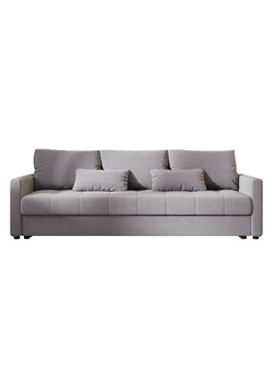 Szara welurowa sofa amerykanka z pojemnikiem M8-E16 ze sklepu Edinos.pl w kategorii Sofy i kanapy - zdjęcie 186094438