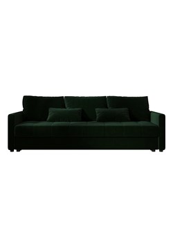 Ciemnozielona welurowa sofa rozkładana z pojemnikiem D2-L20 ze sklepu Edinos.pl w kategorii Sofy i kanapy - zdjęcie 186094447