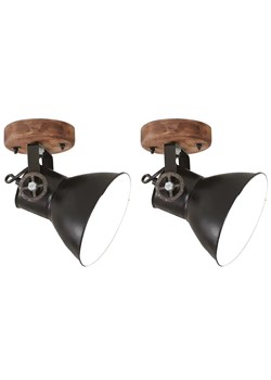 Czarne industrialne lampy ścienno sufitowe S6-S27 ze sklepu Edinos.pl w kategorii Lampy sufitowe - zdjęcie 186094479