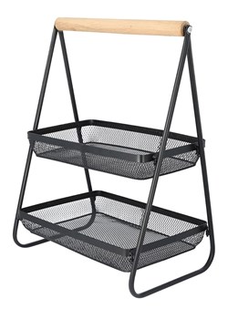 Homla Etażerka "Gridio" w kolorze czarnym - 51 x 38 x 25 cm - id: 17646635 - marki Homla - 186094829 Homla Etażerka "Gridio" w kolorze czarnym - 51 x 38 x 25 cm ze sklepu Limango Polska w kategorii Misy i tace dekoracyjne - zdjęcie 186094829