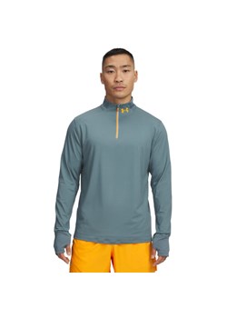 Męski longsleeve do biegania Under Armour UA Launch Pro 1/4 Zip - niebieski ze sklepu Sportstylestory.com w kategorii T-shirty męskie - zdjęcie 186095225