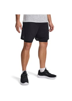 Męskie spodenki treningowe Under Armour UA Tech Vent 2in1 Short - czarne ze sklepu Sportstylestory.com w kategorii Spodenki męskie - zdjęcie 186095267